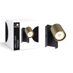 D'Lite Applique Murale Prisma Métal Dorée | IP20 - Convient pour 1x GU10
