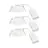 Lot 3x Nordlux Downlight Monolo Blanc 4.8W 450lm 36D - 830 Blanc Chaud | 82mm - IP20 - 3 Niveaux De Gradation Dimmable