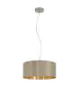 Eglo Suspension Luminaire Maserlo Acier Nickel Satiné | Convient pour 3x E27